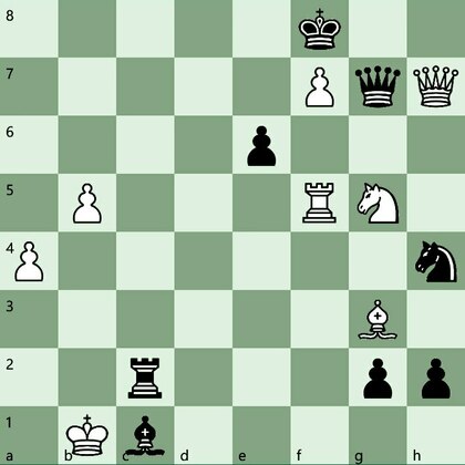 Белые начинают и выигрывают 